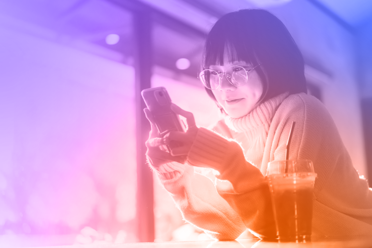 woman on phone